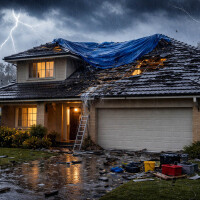 Roof damaged by strong Sydney storm