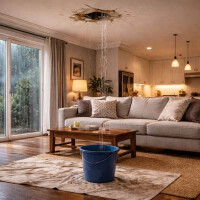 Water leaking from ceiling