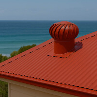 Red roof and matching red Whirlybird