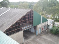 An old unfinished roof